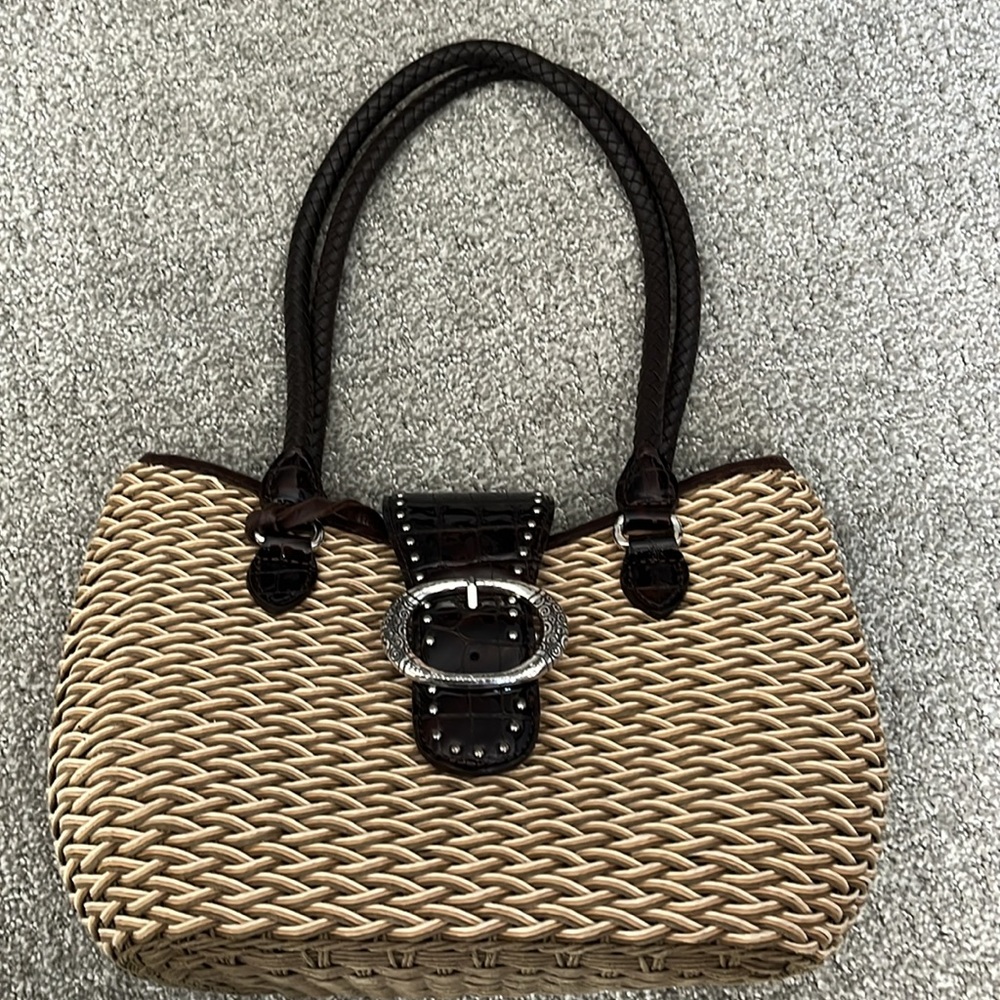 Brighton straw handbag.  Perfect condition.